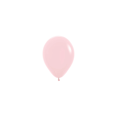 Latex Party Balloon 12cm - Pastel Matte Pink 20Pk