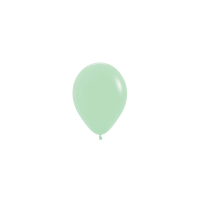 Latex Party Balloon 12cm - Pastel Matte Green 20Pk