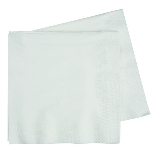 Napkin 330mm - White 40Pk