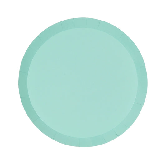 Paper Snack Plates 7" - Mint Green 10Pk