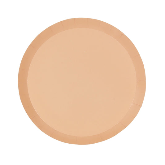 Paper Snack Plates 7" - Peach 10Pk