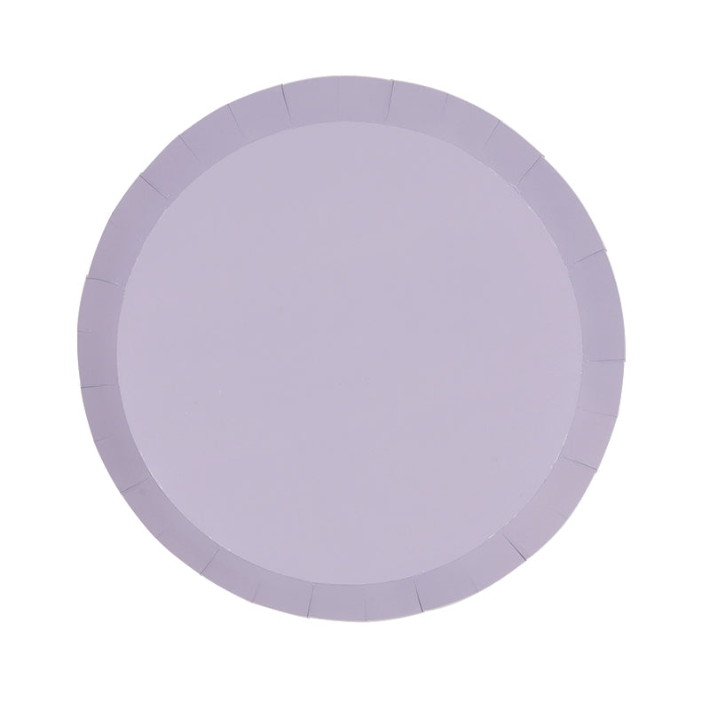 Paper Snack Plates 7" - Pastel Lilac 10Pk