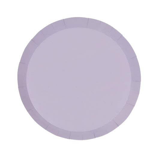 Paper Snack Plates 7" - Pastel Lilac 10Pk