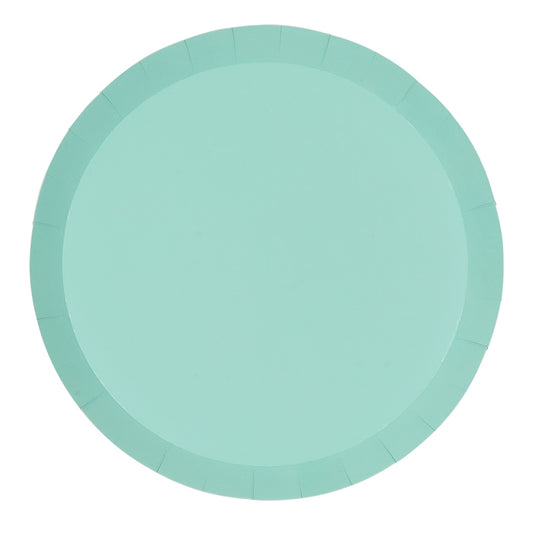 Paper Dinner Plates 9" - Mint Green 10Pk