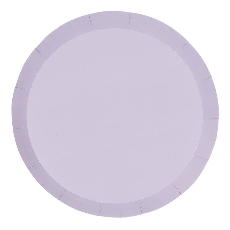 Paper Dinner Plates 9" - Pastel Lilac 10Pk