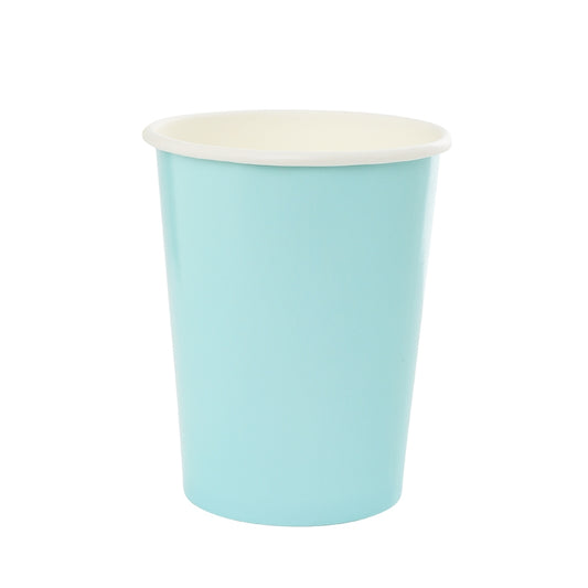 Paper Cups 260ml - Pastel Blue 10Pk