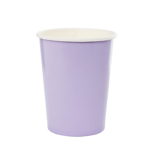 Paper Cups 260ml - Pastel Lilac 10Pk