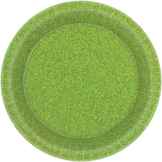 Paper Snack Plates 17cm - Prismatic Kiwi  8-pack