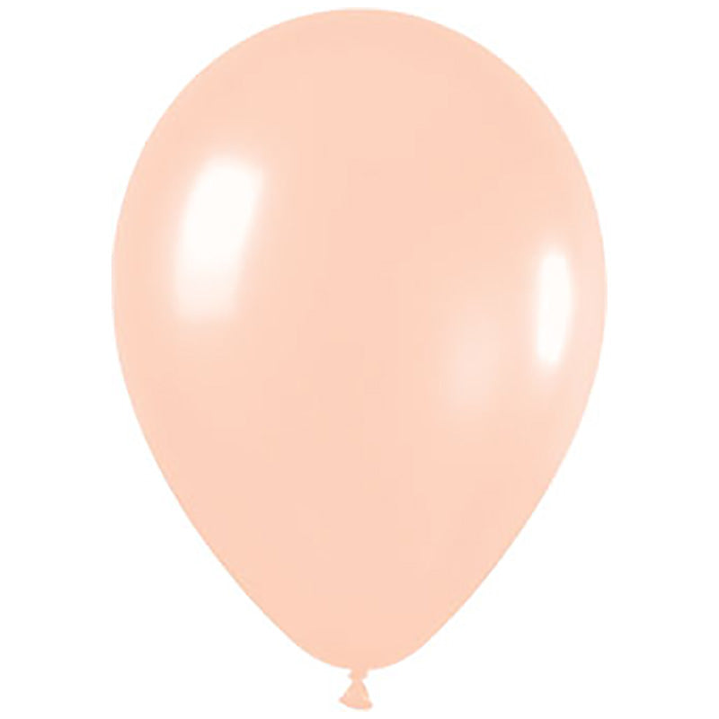 Latex Party Balloon 30cm - Matte Peach 18Pk