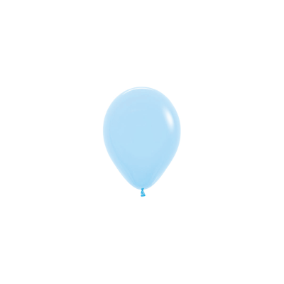 Latex Party Balloon 12cm - Pastel Matte Blue 20Pk