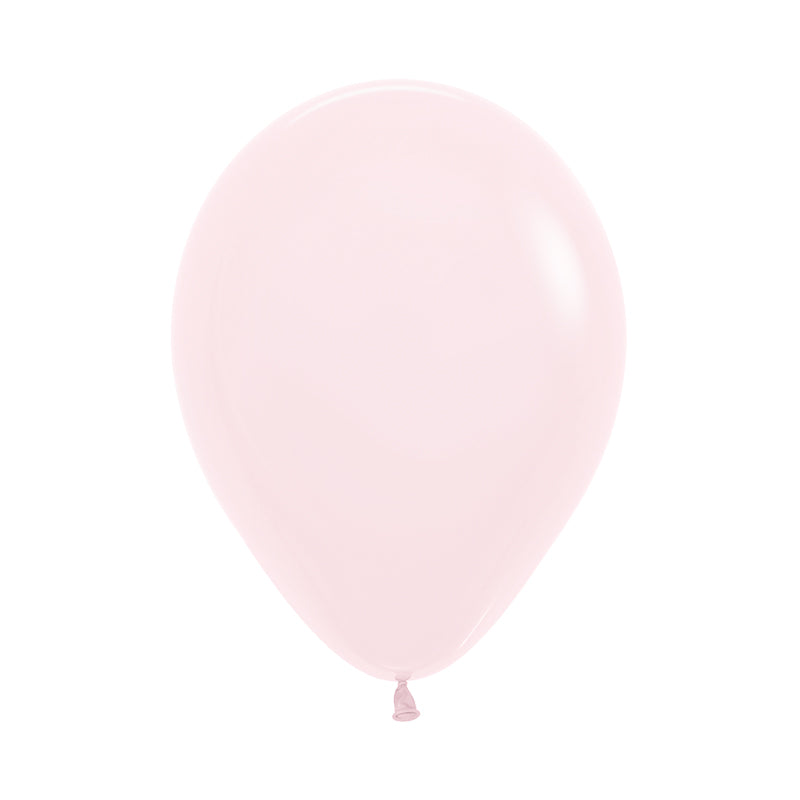 Latex Party Balloon 30cm - Pastel Matte Pink 18Pk