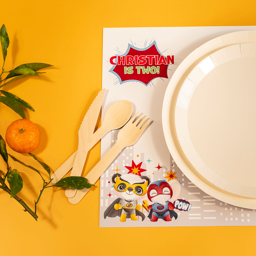 Personalised Superhero Placemat