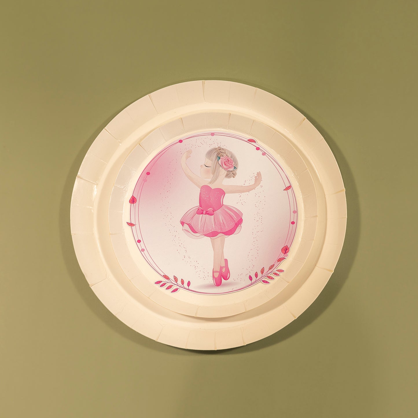 Personalised Ballerina Plate Topper - 2 pack