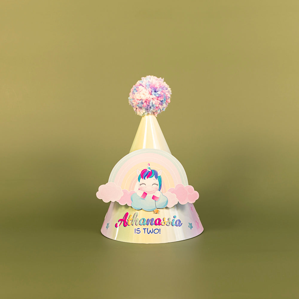 Personalised Unicorn Party Hat