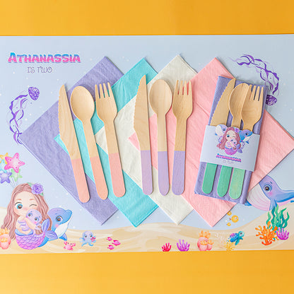 Personalised Mermaid Theme Kids Party Pack