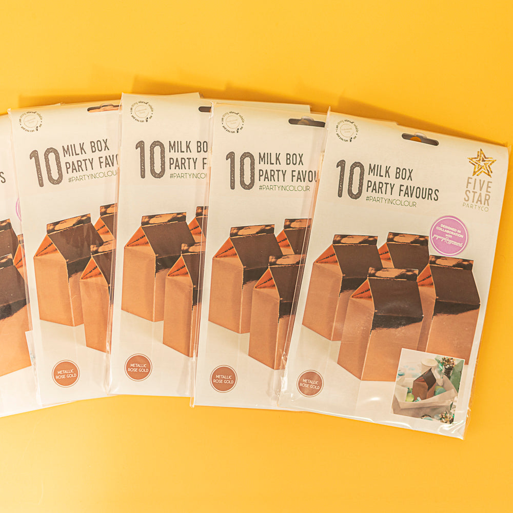 Milk Box - Metallic Rose Gold 10Pk