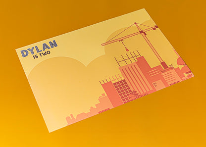 Personalised Construction Placemat