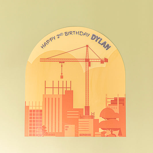 Personalised Construction Placemat Medium