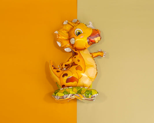 Standing Triceratops Foil Balloon