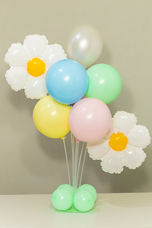 Pastel Daisy Theme Balloon Table Centerpiece Kit