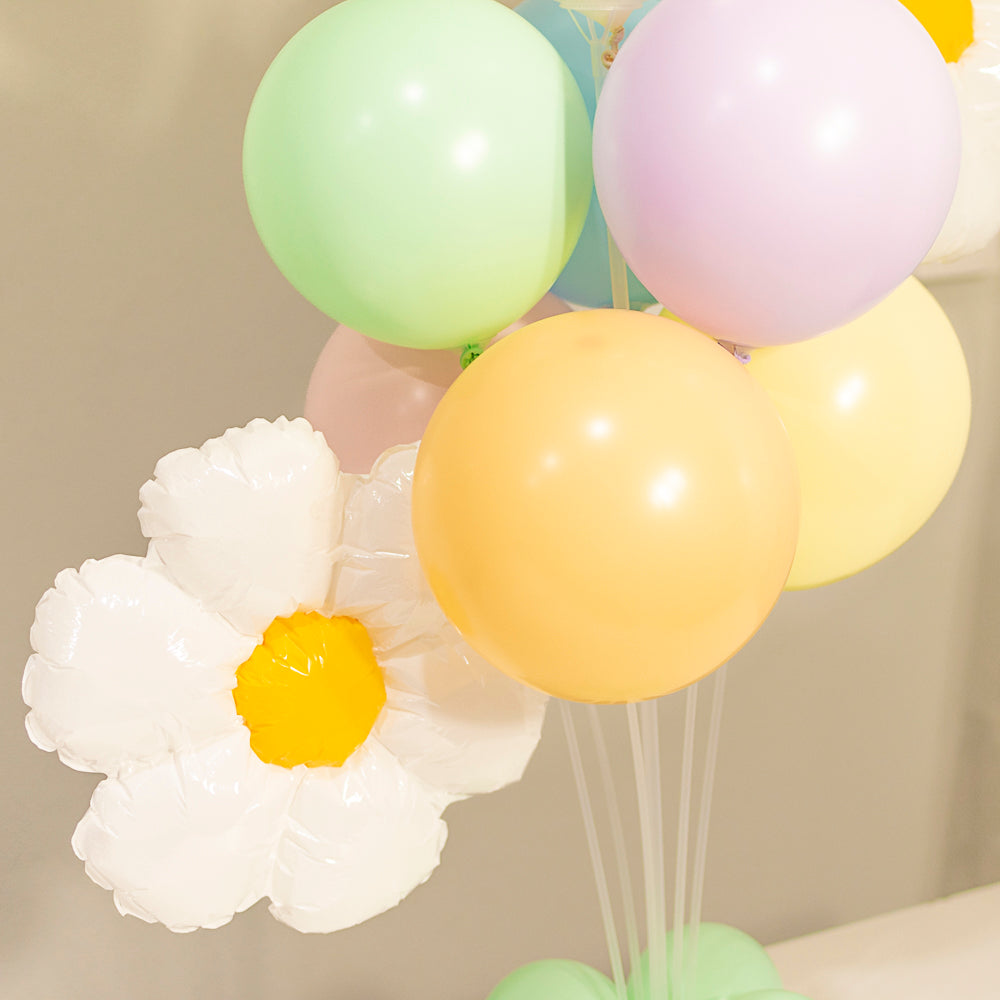 Pastel Daisy Theme Balloon Table Centerpiece Kit