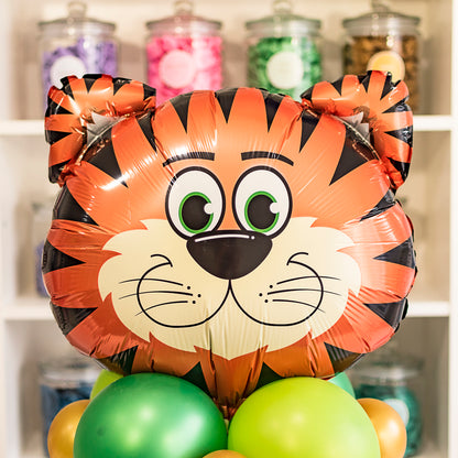 Tiger Head Foil Balloon