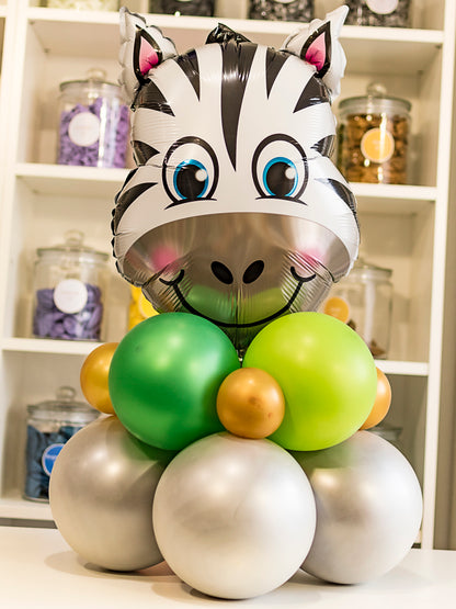 Zebra Head Foil Balloon