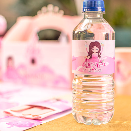 Personalised Bottle Sleeves - Princess 4 pack