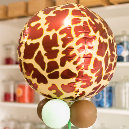 Giraffe Round Foil Balloon