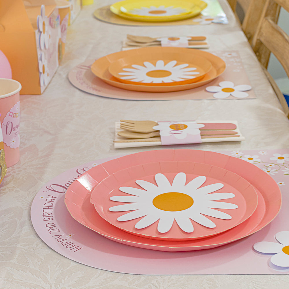 Personalised Daisy Plate Topper - 2 pack