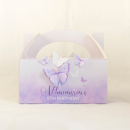 Personalised Lunchbox - Butterfly Lilac 1 Piece