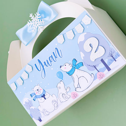 Personalised Lunchbox - Polar Bear 1 Piece