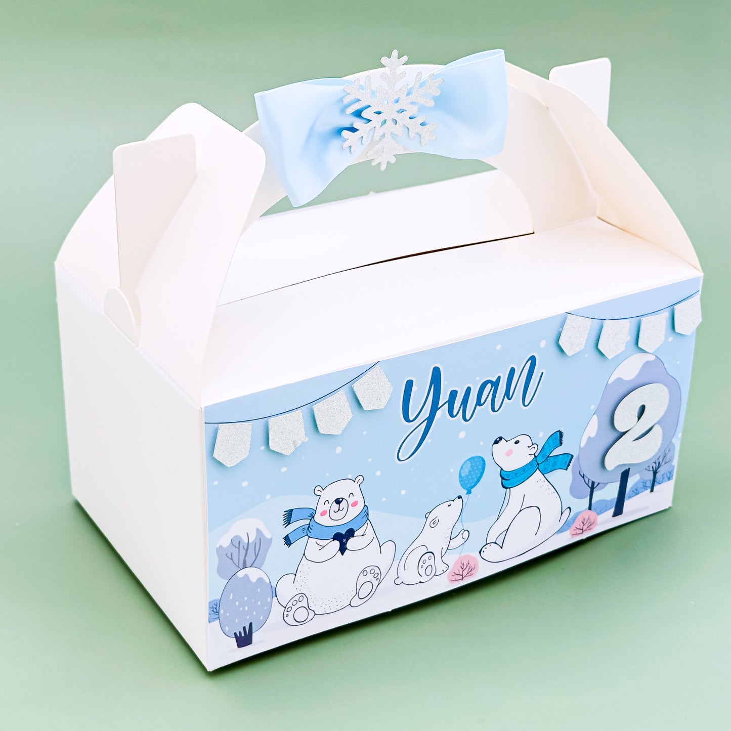 Personalised Lunchbox - Polar Bear 1 Piece