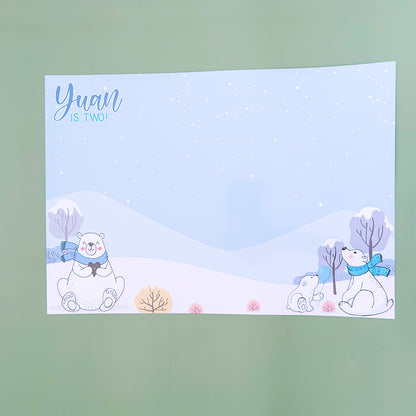 Personalised Polar Bear Placemat