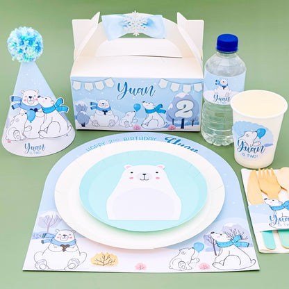 Personalised Polar Bear Placemat Medium