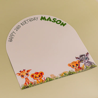 Personalised Jungle Safari Placemat Medium