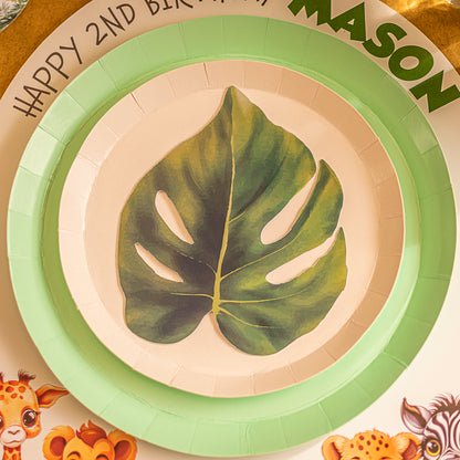 Personalised Jungle Safari Plate Topper - 2 pack