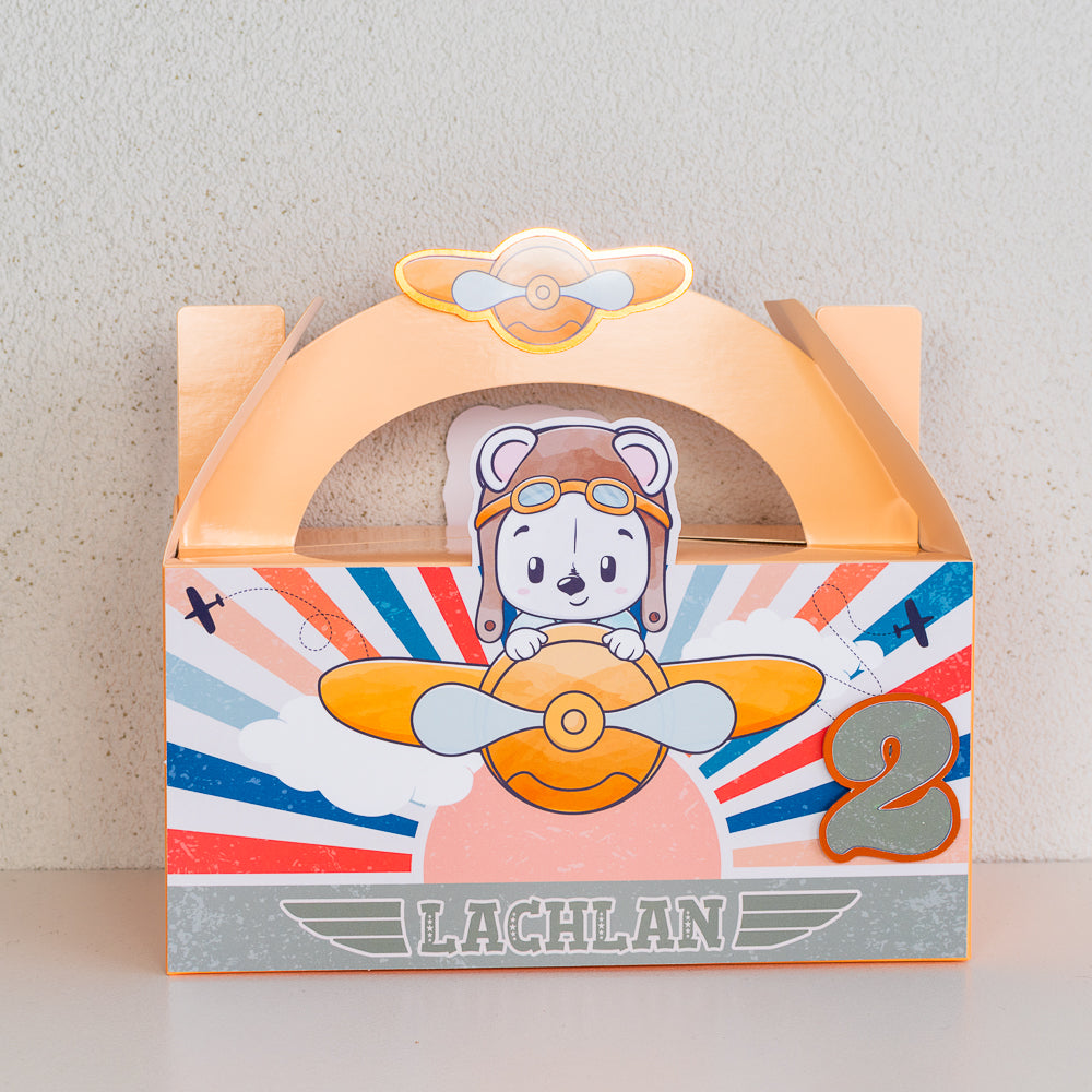 Personalised Lunchbox - Plane 1 Piece