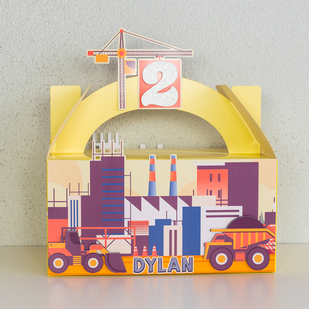 Personalised Lunchbox - Construction 1 Piece