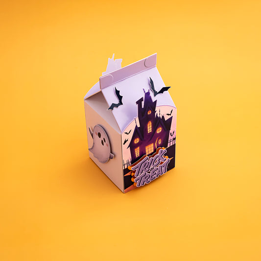 Spooky Themed Lolly/Treat Box - Milk Box